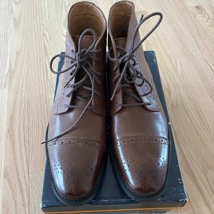 NWOT La Milano B51310 Leather Lace Up Men's Ankle Boots Size: 12